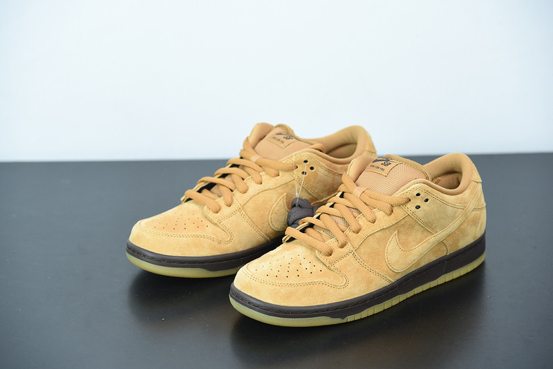 nike sb dunk low “wheat mocha” bq6817-204