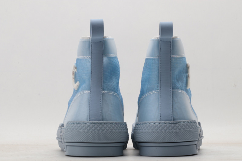 dio* b23 oblique high-top white sneaker