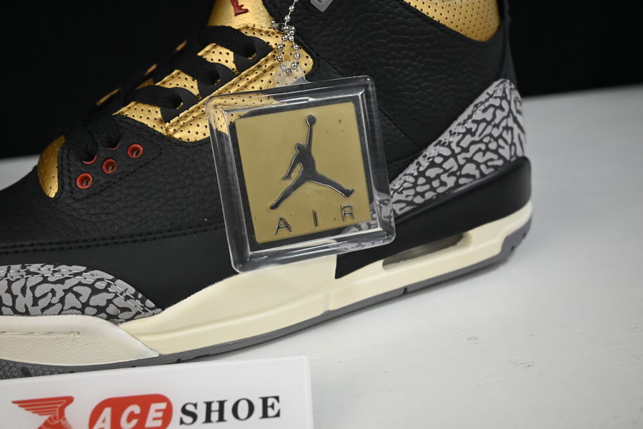 air jordan 3 “black gold” ck9246-067