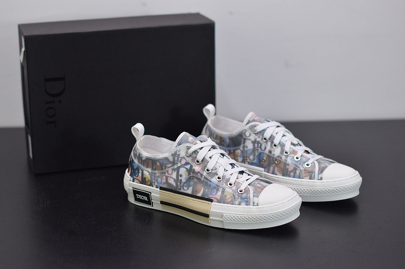 b23 low-top sneaker in dio* oblique with dio* and alex foxton print
