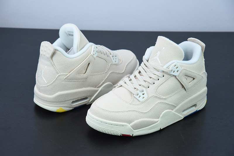 air jordan 4 canvas sail cement grey dq4909-100