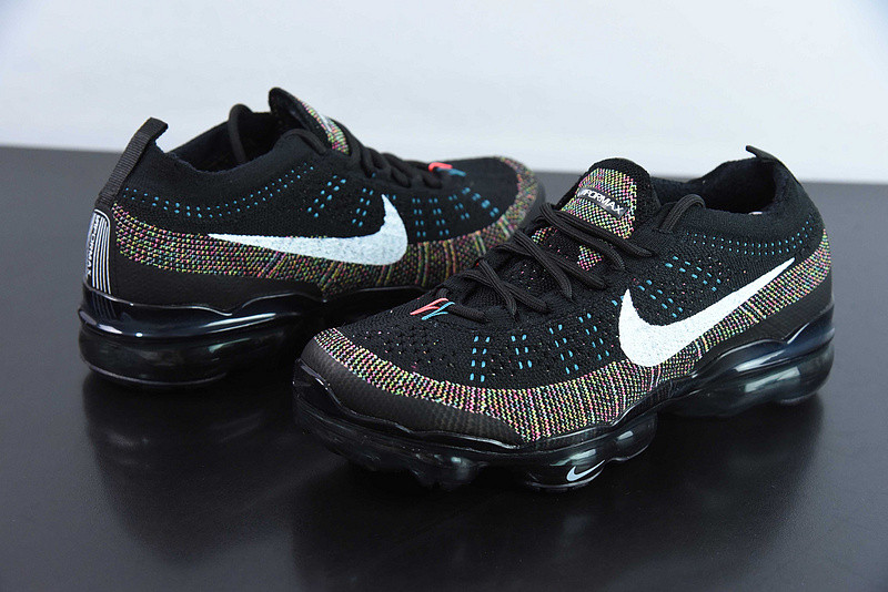 nike air vapormax 2023 flyknit “black multi” dv1678-008