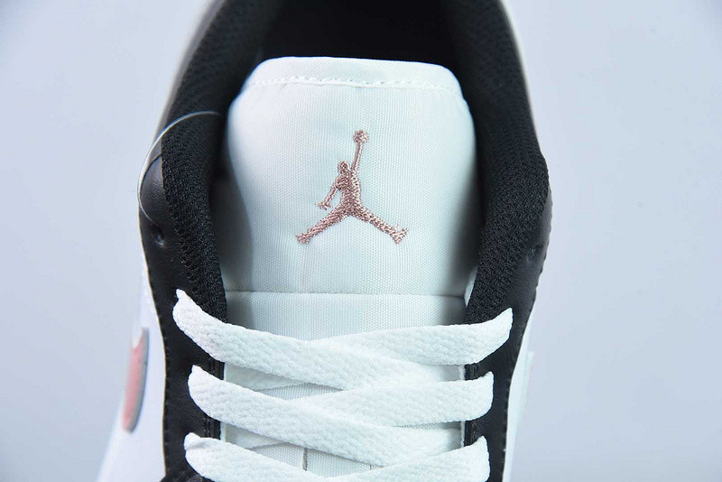 Air Jordan 1 Low "Black/Rust Pink/White" 553558-165