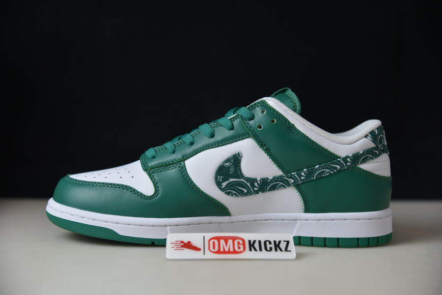 nike sb dunk low “green paisley ” dh4401-102